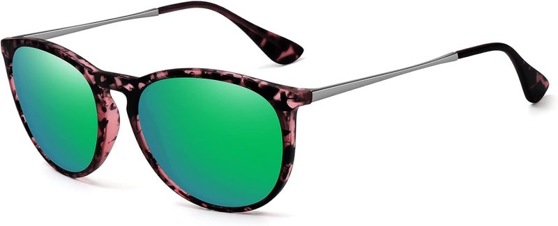 WOWSUN Retro sunglasses womens 2024 trendy round classic glasses - Image 1
